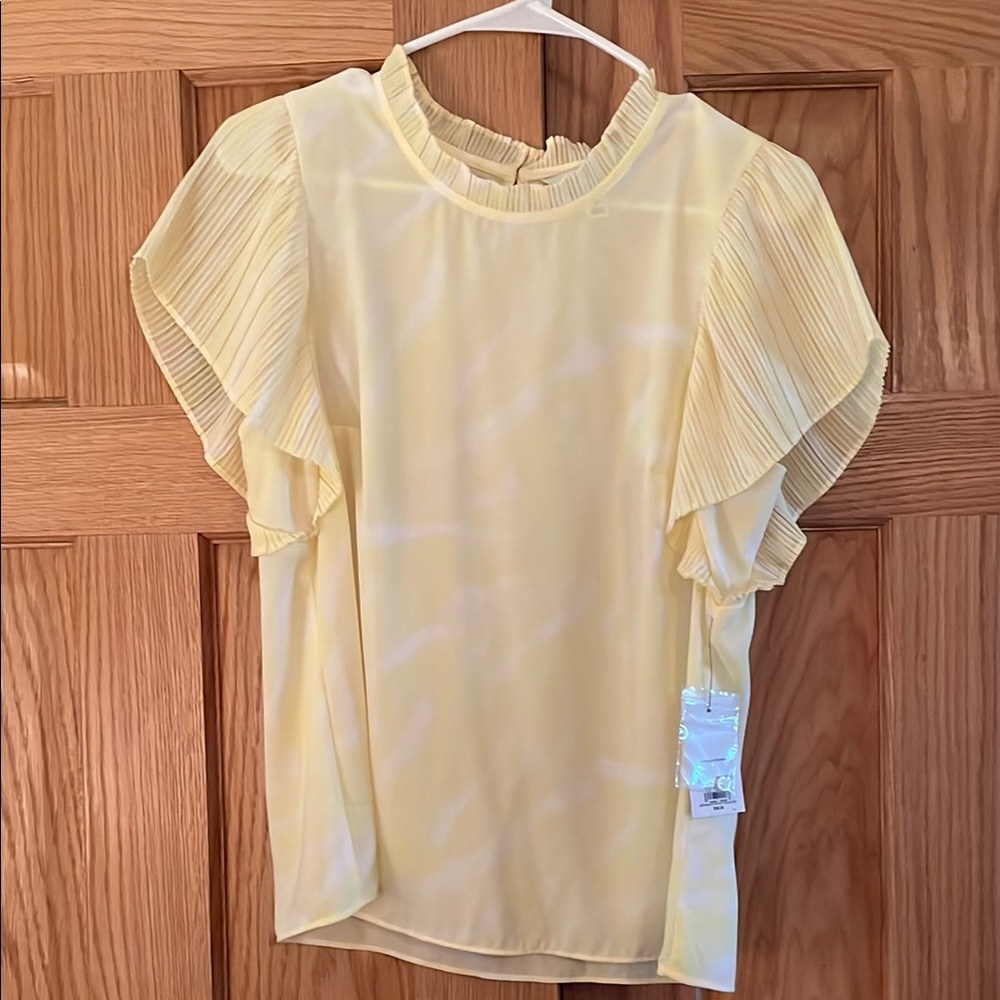 NWT flutter sleeve blouse